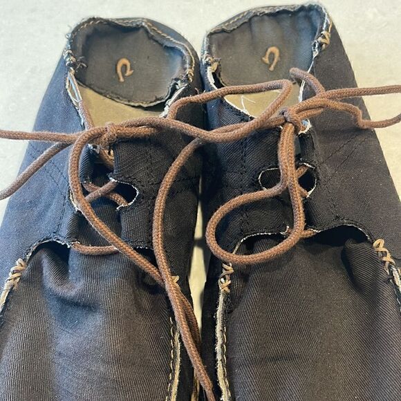 Olukai men’s shoes size 11, brown/tan, ohana lace up, textile upper great soles. main image 7